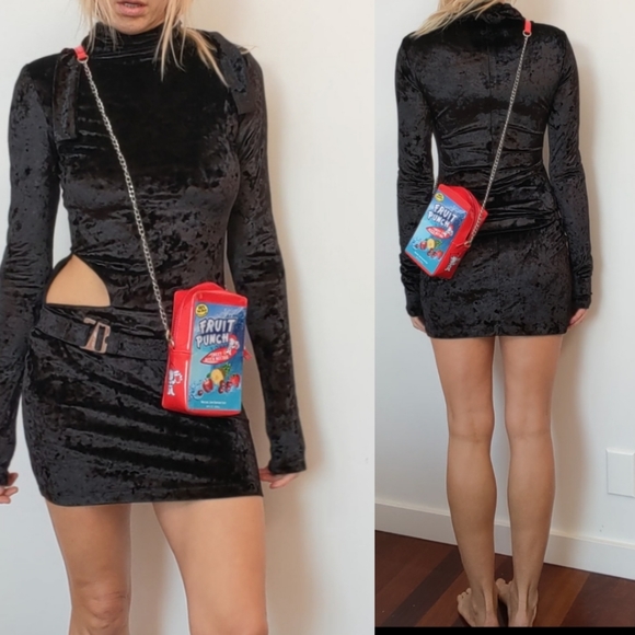 Nwot MISBHV cut out mock turtleneck dress S - Picture 7 of 8